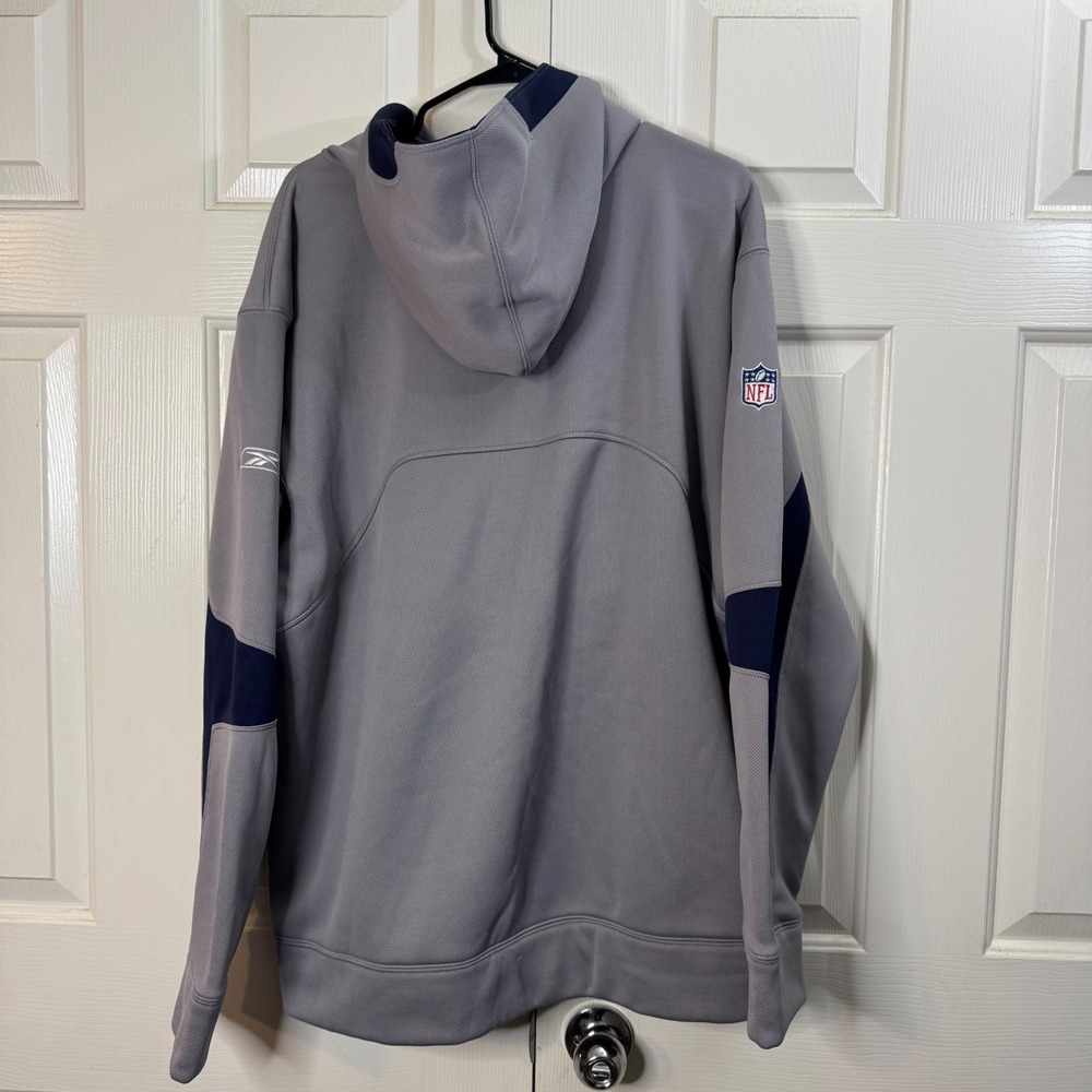 NFL Heavy Dallas Cowboys Authentic Sideline Reebok Hoodie Gray Men's XL EUC - Picture 9 of 10